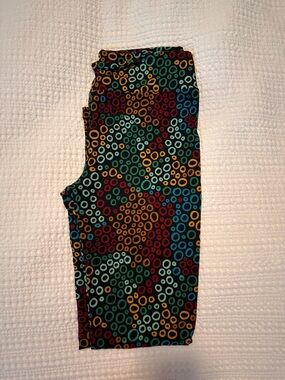 Multicolor Ring Print Skirt